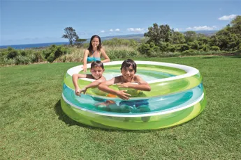 PISCINE GONFLABLE VERTE ET BLEUE RONDE 203cm